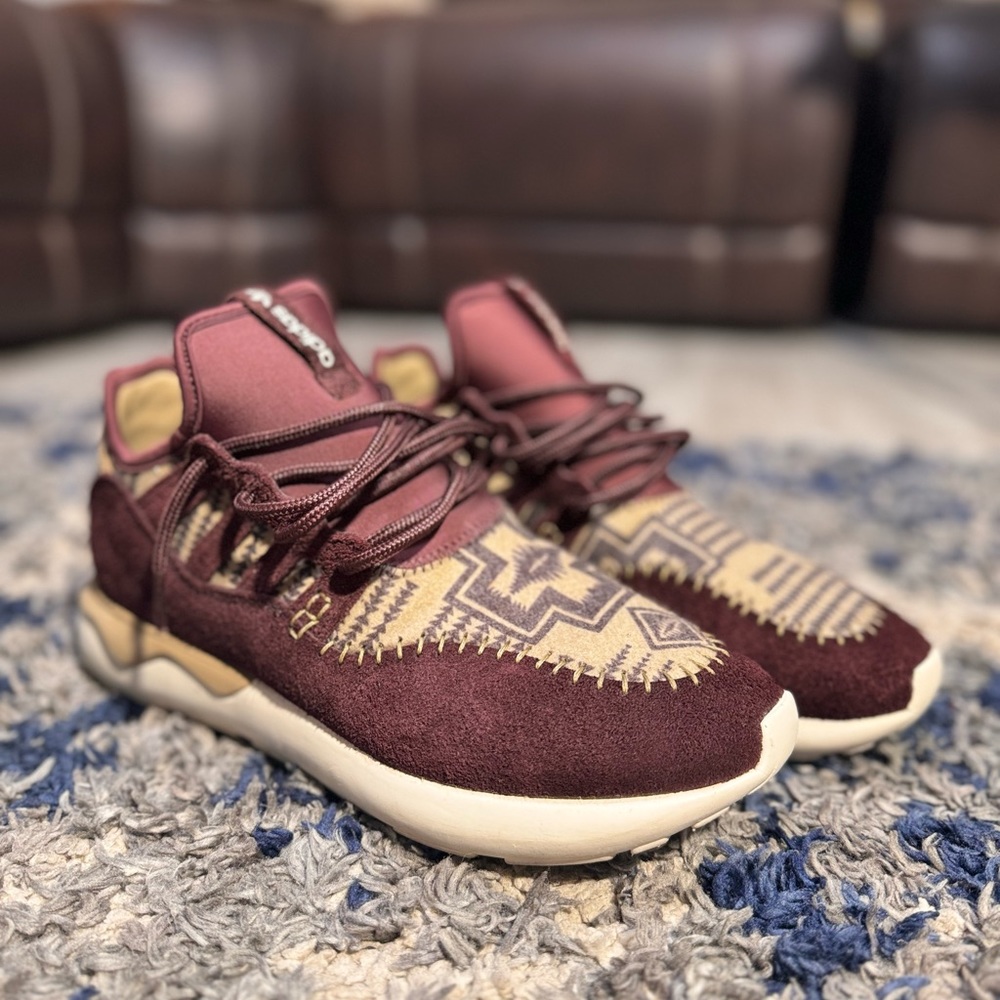 Native-American printed adidas Tubular Moc Runner shoes